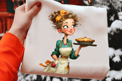 Quirky Valentines Girl Clipart Product Image 2