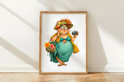 Quirky Valentines Girl Clipart Product Image 3