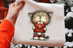 Quirky Valentines Cats Clipart Product Image 2
