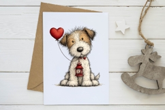 quirky valentines dogs clipart Product Image 2