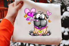 Quirky Valentines Dogs Clipart Product Image 2