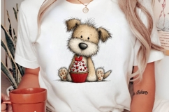 quirky valentines dogs clipart Product Image 3