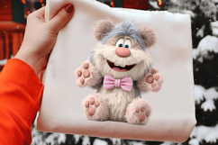 Quirky Valentines Teddy Bear Clipart Product Image 2