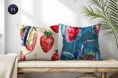 Fun and Quirky Strawberry Art Seamless Design Digital Paper Product Image 2