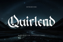 Quirlend - Blackletter font Product Image 1