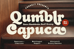 Qumblr Capuca Retro Handdrawn Serif Groovy Swashes Product Image 1