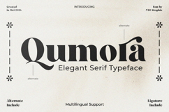 Qumora Elegant Serif Typeface Product Image 1