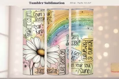 Quote Tumbler Wrap Inspiration Tumbler Sublimation Wrap