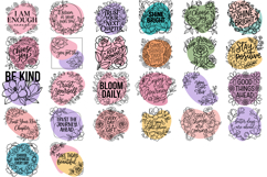 Floral self love SVG bundle | Motivational quote SVG design Product Image 2