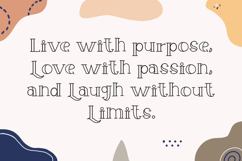 Hollow Charm - Serif Outline Font Product Image 3