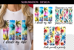 Summer Flower Design| Positive Quotes T Shirt|Motivational Product Image 1