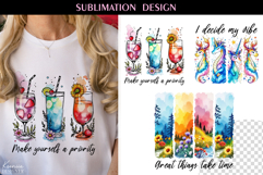 Summer Flower Design| Positive Quotes T Shirt|Motivational Product Image 1