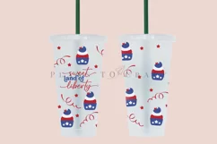 quotes 4th of july starbucks 24oz cold cup tumbler wrap svg presized template for tumbler venti suitable for cutting machine or sublimation