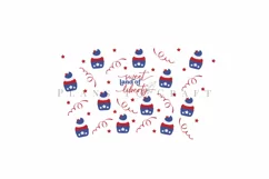 quotes 4th of july starbucks 24oz cold cup tumbler wrap svg presized template for tumbler venti suitable for cutting machine or sublimation