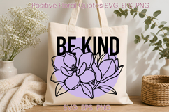 Floral inspirational SVG design | Positive affirmation SVG Product Image 1