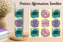 Positive Affirmation Tumbler Wrap 20 Oz PNG Product Image 1