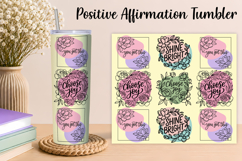 Floral Self Love Tumbler Wrap PNG Product Image 1