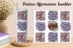 Inspirational Floral Tumbler Design Product Image 1