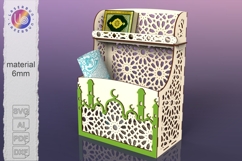 Islamic Shelf for Quran and Prayer Mats, Laser Cut DXF SVG Product Image 1