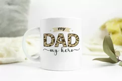 My Dad My Hero svg Fathers day quotes camouflage pattern svg Product Image 2