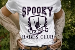 Spooky Babes Club SVG, Spooky Babe SVG, Spooky Vibes SVG Product Image 4
