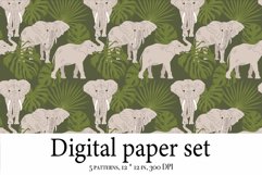 Elephant Digital Papers - Zebra Seamless Pattern Product Image 6