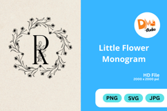 Little Flower Monogram Product Image 1
