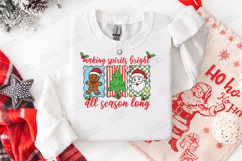 Making Spirits Bright Christmas Season Shirt Design Product Image 2