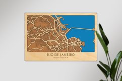 Rio De Janeiro Svg file for lasers, Glowforge map, Multilaye Product Image 4