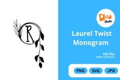 Laurel Twist Monogram Product Image 1