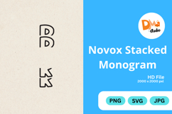 Novox Stacked Monogram Product Image 1