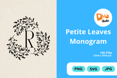 Petite Leaves Monogram Product Image 1