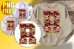 R Doodle Letter Style PNG Whimsical Holiday Fun! Product Image 1
