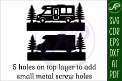 Campervan Key holder designs for wood and metal Product Image 5