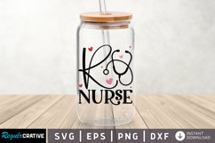 R nurse SVG, Nurse glass SVG Design Product Image 1