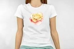 Rose sublimation watercolor png roses delicate flowers Product Image 2