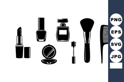 Makeup Tools Cosmetics Set Vector Illustration Product Image 1