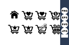 Ecommerce Shopping Cart Icons Vector Set Product Image 1