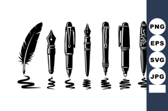 Pen Nibs Feather Quill Ink Drawing Set Product Image 1