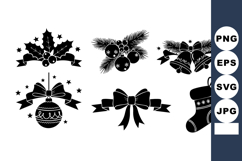 Christmas Holiday Decoration Icons Vector Set Product Image 1