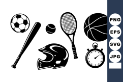 Sports Equipment Collection Vector Illustration Product Image 1
