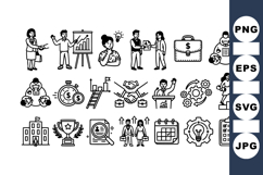 Business Success Icon Set For Presentations And Reports Product Image 1