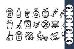 Eco Friendly Waste Management Icon Set Bundle Product Image 1