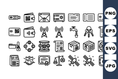 Cyber Security Vector Icon Set for Digital Projects Product Image 1