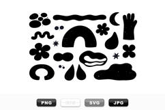 Abstract Organic Shape Vector Clipart Bundle Product Image 1