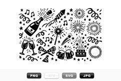 Party Celebration Vector Clipart Bundle for Invitations Product Image 1