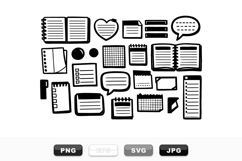 Hand Drawn Planner Icon Bundle for Planners and Journals Product Image 1