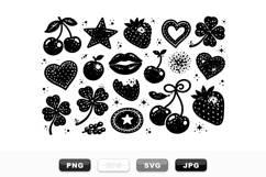 Vintage Lucky Charms Vector Clipart Collection Bundle Product Image 1