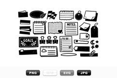 Hand Drawn Planner Clipart Set for Organizers Product Image 1