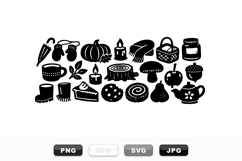 Cozy Autumn Seasonal Clipart Bundle For Crafts Product Image 1